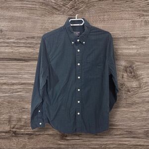 ⭐️Abercrombie & Fitch Green And Blue Casual Button Down Shirt Size L